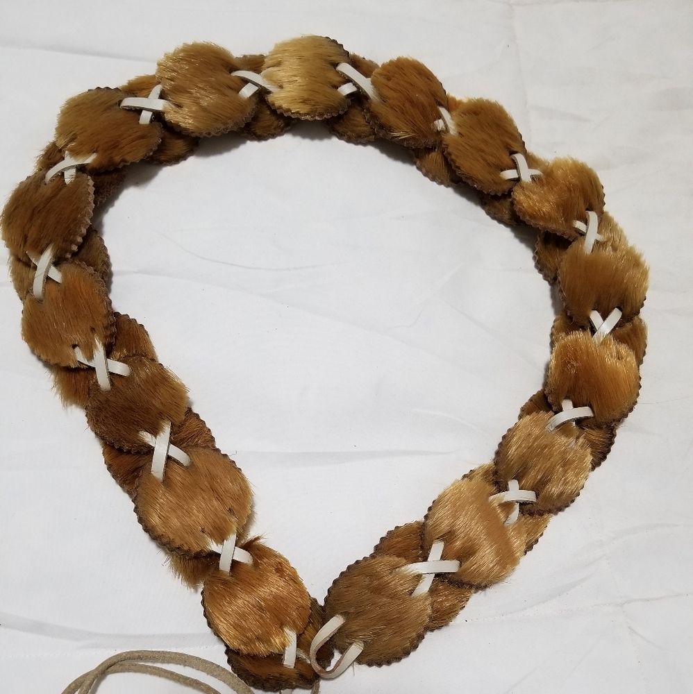 Vintage Handmade Leather Belt
